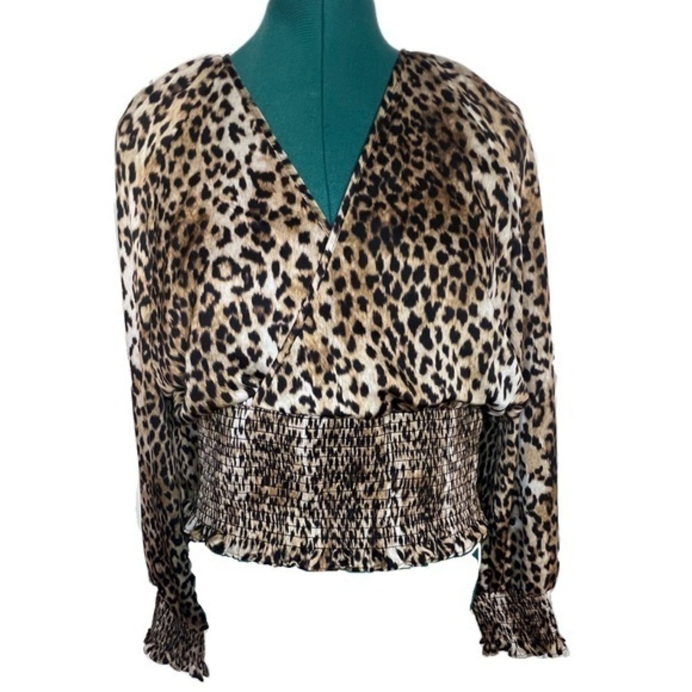 Express cheetah print blouse size XL